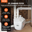 VEVOR Utility Sink Pump Σύστημα αντλίας αποστράγγισης νεροχύτη πλυντηρίου 200W 1500GPH Έξοδος 18ft Head 1-1/2&quot; Έξοδος χαμηλής αποστράγγισης Ανθεκτικό στη διάβρωση Χαμηλό θόρυβο για υπόγεια βίλας, πλυντήρια ρούχων, πολυχρηστικούς νεροχύτες και μπάρες