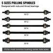 VEVOR 27 PCS Sleeve Kit Pull and Press, 45 # Steel Removal Installation Bushes Bearings Tool Kit, Bush Insertion Sleeve Tool Set Λειτουργεί στα περισσότερα αυτοκίνητα και κινητήρες LCV, HGV