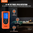 VEVOR Ψηφιακός μετρητής EMF LCD 3 σε 1 Ανιχνευτής ηλεκτρομαγνητικής ακτινοβολίας EF MF RF