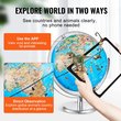 VEVOR Educational Globe for Kids 10 in/254 mm Interactive AR World Globe APP (Γλώσσα χάρτη: Αγγλικά)