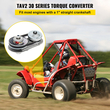 Μετατροπέας ροπής VEVOR 4-7HP Go Kart Συμπλέκτης 1Inch Αντικαθιστά τον Comet TAV2 Manco 10T 40 ή 41 και τον ιμάντα μετάδοσης κίνησης αλυσίδας 12T 35 (1\&quot; 10T 40/41 και 12T 35 Chain)