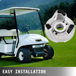 Σετ συμπλέκτη με κίνηση προς τα πίσω VEVOR για Yamaha Gas Golf Cart G2-G22 1985+ Κιτ δευτερεύοντος συμπλέκτη με ιμάντα JN6-G6201-03 JN6-G6201-04, Ασημί