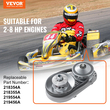 VEVOR 2000 RPM Συμπλέκτης μετάδοσης κίνησης Ανθεκτικός συμπλέκτης με κινητήρα 2-8 HP και ελαστικό ιμάντα