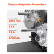 VEVOR 2300 RPM Συμπλέκτης μετάδοσης κίνησης Συμπλέκτης υψηλής αντοχής με κινητήρα 2-7HP &amp; λειτουργία αλλαγής ταχυτήτων