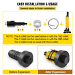 VEVOR Hydraulic Exhaust Pipe Expander, μέγεθος 1-5/8&quot; έως 4-1/4&quot;, 10 T χειροκίνητο φορείο υδραυλικού σωλήνα με 4 μήτρες και 2 θήκη αποθήκευσης για σωλήνες χαλκού, αλουμινίου στην επισκευή αυτοκινήτων