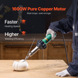 VEVOR Hot Air Plastic Welder 1600W PVC TPO Vinyl Heat Gun Torch &amp; 14 Accessories
