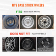 VEVOR 16&quot; Κάλυμμα τροχού Hubcaps Σετ 4 στιβαρών καπακιών για όλες τις καιρικές συνθήκες