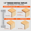 VEVOR Dovetail Jig 12 ιντσών Precise Dove Tailing Router Jigs με 3 πρότυπα