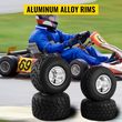 VEVOR Go Kart Wheels Rain Tires Set 4 Rim &amp; Tire Durable 10X4.50-5 11x6.0-5