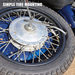 Εργαλείο τοποθέτησης ελαστικών VEVOR Dirt Bike Εργαλείο αλλαγής ελαστικών μοτοσικλέτας άξονα άξονα 20 mm, αποτελεσματικό εργαλείο αλλαγής ελαστικών, εύκολο στη χρήση εργαλείο αφαίρεσης ελαστικών για μοτοσυκλέτες και ποδήλατα βρωμιάς Enduro και Motocross