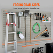 VEVOR Slatwall Panels, 4 ft x 1 ft Grey panels wall 12&quot; H x 48&quot; L (Σετ 8 πάνελ), Οθόνη βαρέως τύπου Garage Wall Organizer για κατάστημα λιανικής, τοίχο γκαράζ και οργάνωση αποθήκευσης χειροτεχνίας