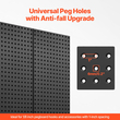 VEVOR Metal Pegboard Panels 3 panels 24&quot; x 12&quot; Wall Organizer for Garage Tool