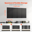 VEVOR Metal Pegboard Panels 4 panels 24&quot; x 12&quot; Wall Organizer for Garage Tool