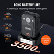 VEVOR 1440P Police Body Camera 64G Body Cam 3500 mAh Μπαταρία Night Vision GPS