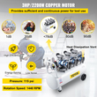 VEVOR Air Compressor 80L Ultra Quiet Δεξαμενή αεροσυμπιεστή χωρίς λάδια Αθόρυβος συμπιεστής αέρα 2,2KW Συμπιεστής χωρίς λάδι Χαμηλό θόρυβο με ασφαλή ηλεκτρομαγνητική βαλβίδα