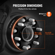 VEVOR 2&quot; 6&quot;x5.5&quot; Αποστάτες τροχού Αντάπτορες τροχών 6 Lug Forged Spacer 4 ΤΕΜ Μαύρο