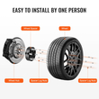 VEVOR 2&quot; 6&quot;x5.5&quot; Αποστάτες τροχού Αντάπτορες τροχών 6 Lug Forged Spacer 4 ΤΕΜ Μαύρο