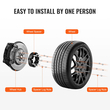 VEVOR 2&quot; 8&quot;x6.5&quot; Αποστάτες τροχού Αντάπτορες τροχών 8 Lug Forged Spacer 2 ΤΕΜ Μαύρο