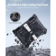 VEVOR 45L Top Case Μοτοσικλέτας Universal Tail Box μοτοσυκλέτας με δερμάτινη επένδυση