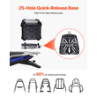 VEVOR 45L Top Case Μοτοσικλέτας Universal Tail Box μοτοσυκλέτας με δερμάτινη επένδυση