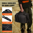 Τσάντα VEVOR Range για 2 Pistols Tactical Gun Bag 2 ενσωματωμένες τσάντες πιστολιού μαύρες