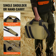 Τσάντα VEVOR Range για 2 Pistols Tactical Gun Bag 2 Ενσωματωμένες τσάντες πιστολιού καφέ