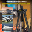 Εξολκέας κάτω ρουλεμάν VEVOR, Συμβατό με Yamaha, Johnson, Evinrude, Honda, Mercury, Robust Steel Marine Lower Bearing Puller με ρυθμιζόμενους βραχίονες, Works for Lower Carrier Removing Αφαίρεση