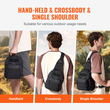 Τσάντα VEVOR Tactical Sling 10L Military Rover Shoulder Sling Backpack Μαύρο