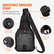 Τσάντα VEVOR Tactical Sling 10L Military Rover Shoulder Sling Backpack Μαύρο
