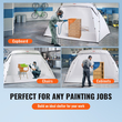 VEVOR Spray Paint Shelter, φορητή σκηνή βαφής 10x7x6ft με ενσωματωμένο δάπεδο και διχτυωτή οθόνη, αναδιπλούμενος αναδυόμενος θάλαμος βαφής για έπιπλα Μεγάλος σταθμός βαφής εργαλείων DIY Hobby
