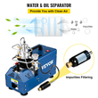 Συμπιεστής υψηλής πίεσης VEVOR, 4500PSI/30MPA/300BAR Συμπιεστής αέρα υψηλής πίεσης, 1800W 220V Χειροκίνητος αεροσυμπιεστής Stop Air Rifle Κατάλληλος για αεροβόλο τουφέκι Paintball, Τυφέκιο PCP, Αερόπιστο, Μπουκάλι κατάδυσης