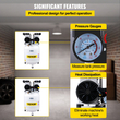 VEVOR Air Compressor, 90L/19,8 Gallon Vertical Air Compressor, 3HP 2200W Portable Oilless Air Compressor Tank, Ultra Quiet, 115PSI, 14.3CFM, 1440RPM, για φούσκωμα ελαστικών, ανακαίνιση σπιτιού, εργαλεία αέρα