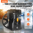 Κεφαλή αντλίας αεροσυμπιεστή VEVOR 3HP 5.8CFM @ 90PSI Δικύλινδρος Εμβολοφόρος Κεφαλή