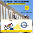 VEVOR Pro Airless Paint Wall Paint Sprayer 1800W Electric Sprayer Gun Kit, 22Mpa Ρυθμιζόμενη πίεση ψεκασμού με σωλήνα 15M για τοίχο και οροφή/Βαφή ξύλου και μετάλλου