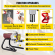 VEVOR Pro Airless Paint Wall Paint Sprayer 1800W Electric Sprayer Gun Kit, 22Mpa Ρυθμιζόμενη πίεση ψεκασμού με σωλήνα 15M για τοίχο και οροφή/Βαφή ξύλου και μετάλλου