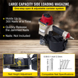 VEVOR Siding Nail Gun CN55, Professional Coil Nailer από 1-Inch έως 2-1/4-Inch, Siding Nailer with Adjustable PC Magazine Coil Siding Nailer 15 μοιρών για γρήγορη και σκληρή οδήγηση των νυχιών