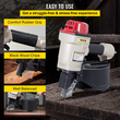 VEVOR Roofing Nail Gun CN70, Επαγγελματικό καρφωτικό καρφώματος από 1-3/4-ιντσών έως και 2-3/4-ιντσών, καρφωτικό πλαισίου με ρυθμιζόμενο καρφωτικό πλαισιώματος περιοδικού PC 15 μοιρών για γρήγορη και σκληρή οδήγηση καρφιών στέγης