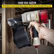 VEVOR Roofing Nail Gun CN80, Professional Coil Nailer από 2-ιντσών έως 3-1/4-Inch, Siding Nailer with Adjustable PC Magazine Coil Siding Nailer 15 μοιρών για γρήγορη και σκληρή οδήγηση καρφιών στέγης