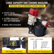 VEVOR Roofing Nail Gun CN80, Professional Coil Nailer από 2-ιντσών έως 3-1/4-Inch, Siding Nailer with Adjustable PC Magazine Coil Siding Nailer 15 μοιρών για γρήγορη και σκληρή οδήγηση καρφιών στέγης