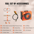 VEVOR PCP Air Compressor, 4500PSI/30Mpa φορητός συμπιεστής PCP με ενσωματωμένο μετατροπέα ισχύος, Auto-Stop | DC12V/AC230V | Αντλία συμπιεστή χωρίς λάδι και νερό