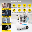 VEVOR Air Compressor 5,5 Gallon, φορητός αεροσυμπιεστής 1 HP, Αεροσυμπιεστής χωρίς λάδι Steel Tank 750W, Pancake Air Compressor 115 PSI, Ultra Quiet Compressor για επισκευή στο σπίτι, Φούσκωμα ελαστικών
