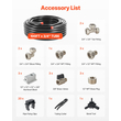 VEVOR Air Compressor Line Kit 3/4&#039;&#039; x 100FT PU Air Compressor Line System Black