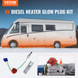 Κιτ προθερμαντήρα VEVOR Diesel, Κιτ επισκευής κεραμικού προθερμαντήρα, Εξάρτημα θερμαντήρα στάθμευσης Air Diesel με εργαλείο τοποθέτησης αφαίρεσης, Κιτ ανακατασκευής θερμαντήρα πετρελαίου για 2KW/5KW/8KW Αντικατάσταση θερμαντήρα πετρελαίου