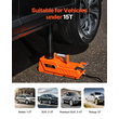 VEVOR Electric Car Jack 15 Tons /33000 lbs Φορητό κιτ Jack με φως LED