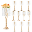 VEVOR 10PCS 55cm/21,65” Ψηλό Κρυστάλλινο Βάζο Γαμήλιο Βάζο για διακόσμηση πάρτι