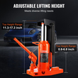 VEVOR Hydraulic Toe Jack, 5 Ton On Toe Jack Lift, 10 Ton On Top Lift Capacity Machine Jack, 0,8-6,8 in Toe Height, 11,3-17,3 in Toe Height, Air Hydraulic Claw Jack for Machinery, Industry