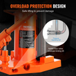VEVOR Hydraulic Toe Jack, 5 Ton On Toe Jack Lift, 10 Ton On Top Lift Capacity Machine Jack, 0,8-6,8 in Toe Height, 11,3-17,3 in Toe Height, Air Hydraulic Claw Jack for Machinery, Industry
