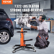 Jack VEVOR Transmission Jack, 1322 LBS Hydraulic Telescoping Transmission Jack, 32&quot;-67&quot; High Lift Floor Jack Stand με πεντάλ ποδιού, περιστρεφόμενος τροχός 360°, γρύλος υδραυλικού κιβωτίου ταχυτήτων σε γκαράζ/ανυψωτικό καταστήματος