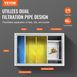 VEVOR Commercial Grease Trap, 40 LBS Grease Interceptor, Πλαϊνή Int Interceptor, Under Sink Graase Steel Trap, 10 GPM Waste Water διαχωριστής λαδιού-νερού, για οικιακή κουζίνα καντίνας εστιατορίου