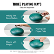 VEVOR Steel Tongue Drum 12 in 13 Rain Drum for Outside C Major Green